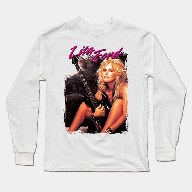 Rock woman_musician_10 Long Sleeve T-Shirt by Press Play Ent